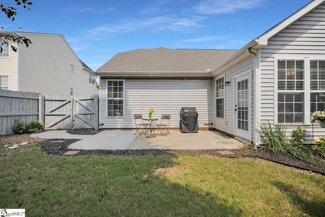 415 Plamondon Dr, Simpsonville, SC 29680 - rear view of house featuring a gate and a patio area