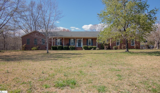 202 Centerpointe Rd, Belton, SC 29627 - single story home featuring a front lawn and brick siding