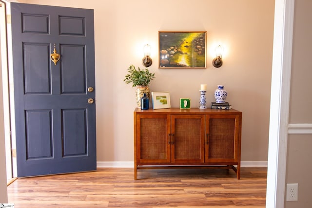 202 Centerpointe Rd, Belton, SC 29627 - foyer entrance with light wood-style floors and baseboards