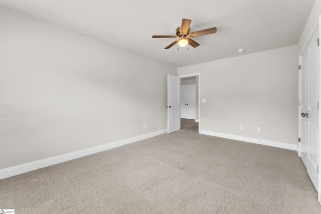 203 Rosewood Cir, Duncan, SC 29334 - unfurnished bedroom with baseboards, carpet flooring, and a ceiling fan