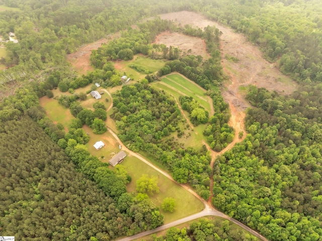 207 Starnes Rd, Laurens, SC 29360 - view of property location featuring a forest and property boundaries highlighted
