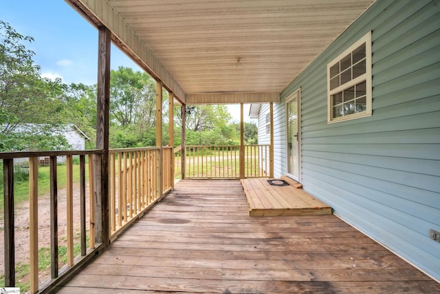207 Starnes Rd, Laurens, SC 29360 - view of wooden terrace