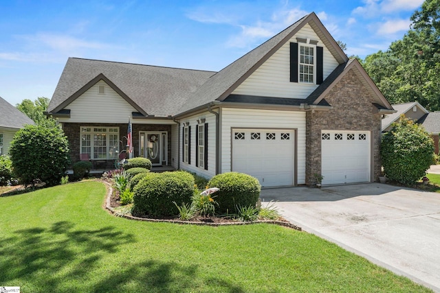 105 Garden View Ct, Piedmont, SC 29673 - view of front of home featuring driveway, a front lawn, and roof with shingles