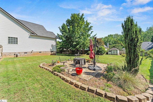 105 Garden View Ct, Piedmont, SC 29673 - view of yard featuring a patio area and a fire pit