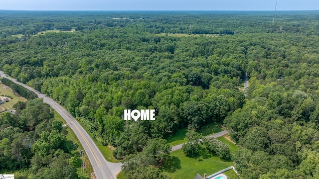 101 Shagbark Cir, Simpsonville, SC 29680 - aerial overview of property's location with a forest