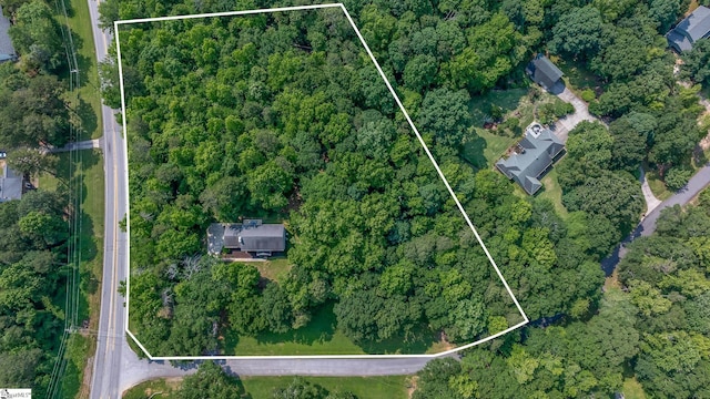 101 Shagbark Cir, Simpsonville, SC 29680 - view of property location featuring property boundaries highlighted and a forest