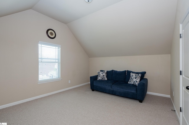 37 Wild Eve Way, Greer, SC 29650 - additional living space with vaulted ceiling, light carpet, and baseboards