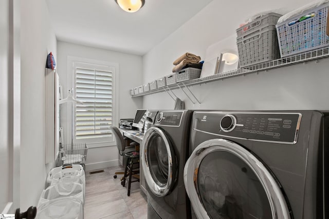 208 Deer Thicket Way, Taylors, SC 29687 - washroom featuring washer and dryer and baseboards