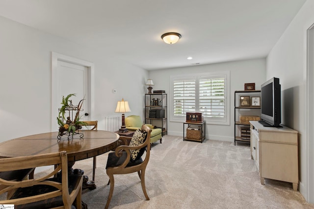 208 Deer Thicket Way, Taylors, SC 29687 - dining space featuring light carpet and baseboards