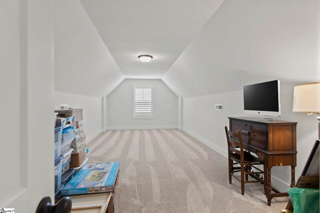 208 Deer Thicket Way, Taylors, SC 29687 - additional living space featuring carpet, baseboards, and lofted ceiling