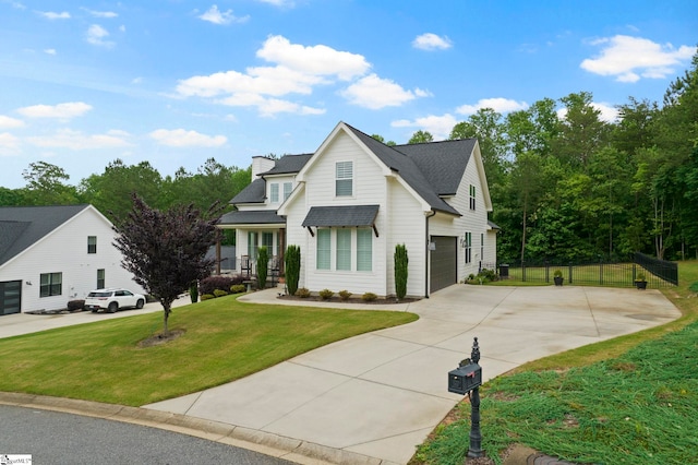 208 Deer Thicket Way, Taylors, SC 29687 - modern inspired farmhouse with driveway and a chimney