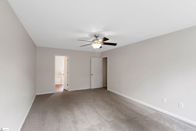 4 Dade Ct, Taylors, SC 29687 - empty room featuring carpet, a ceiling fan, and baseboards