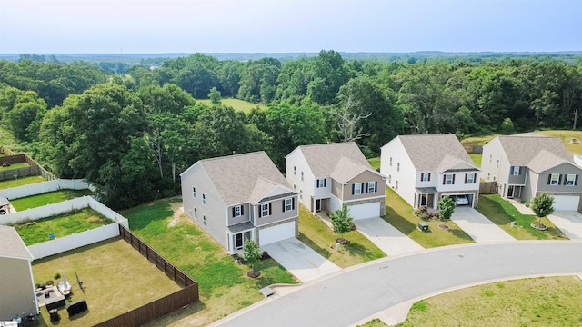 1305 Ledsham Ct, Greer, SC 29651 - aerial perspective of suburban area featuring a forest