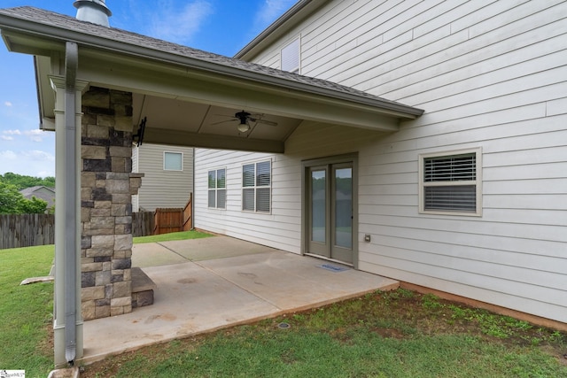 101 Kings Heath Ln, Simpsonville, SC 29680 - view of patio / terrace with ceiling fan