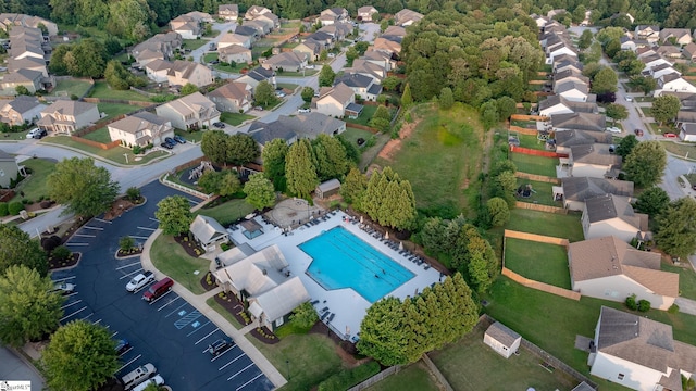 101 Kings Heath Ln, Simpsonville, SC 29680 - aerial view of residential area with a pool area