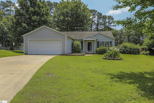 7 Pergola Pl, Simpsonville, SC 29680 - single story home with a garage, a front lawn, and concrete driveway
