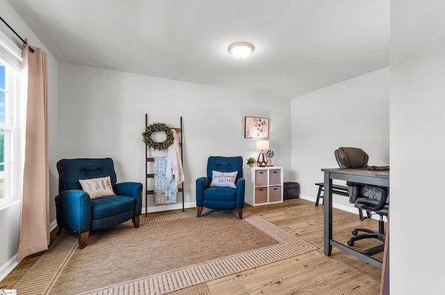 7110 Luna Mae Ct, Boiling Springs, SC 29316 - home office featuring wood finished floors and baseboards