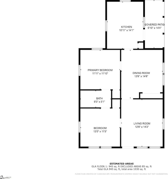210 Mcdowell St, Laurens, SC 29360 - property floor plan