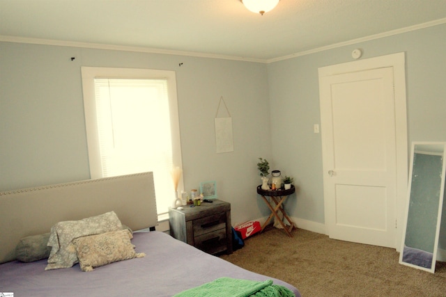 210 Mcdowell St, Laurens, SC 29360 - carpeted bedroom featuring crown molding