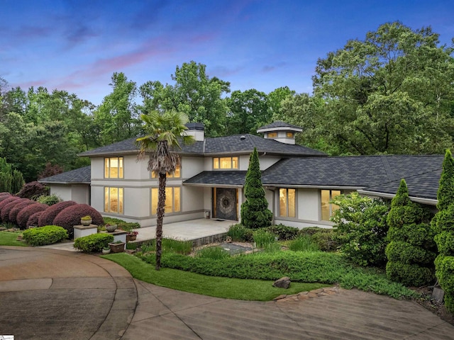380 Montagu Dr, Spartanburg, SC 29301 - prairie-style home featuring stucco siding and a shingled roof