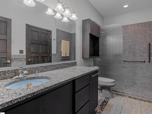 380 Montagu Dr, Spartanburg, SC 29301 - full bathroom with toilet, walk in shower, vanity, and inlaid floor details