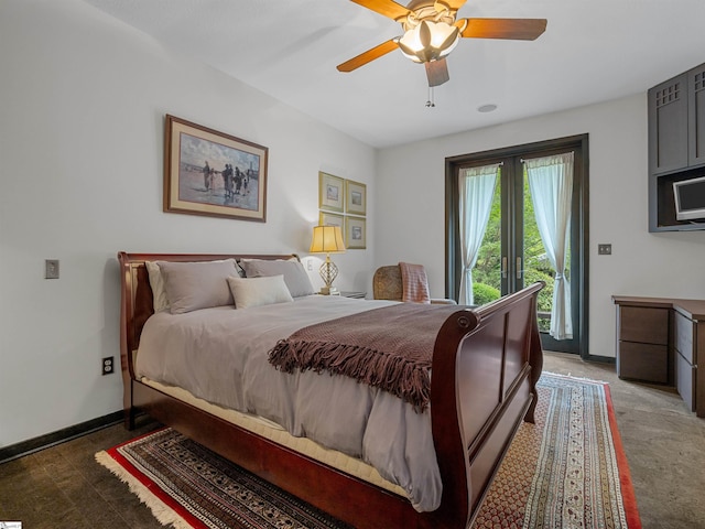 380 Montagu Dr, Spartanburg, SC 29301 - bedroom with light colored carpet, baseboards, and ceiling fan