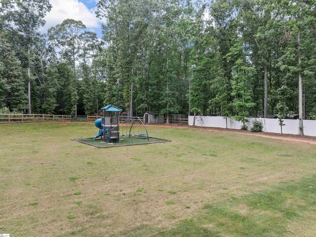 197 Falling Creek Rd, Spartanburg, SC 29301 - view of yard featuring a playground