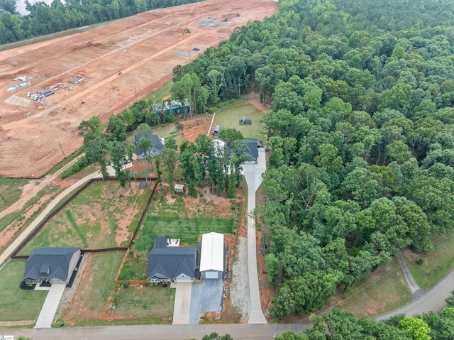 197 Falling Creek Rd, Spartanburg, SC 29301 - aerial view of property and surrounding area featuring a heavily wooded area