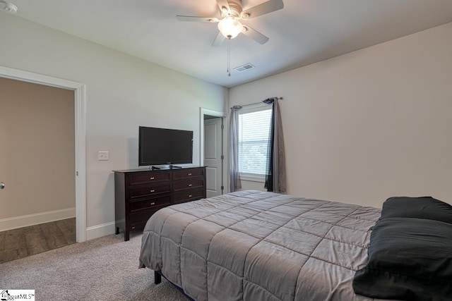 2 Stony Run Ln, Simpsonville, SC 29681 - bedroom with baseboards, carpet floors, and ceiling fan