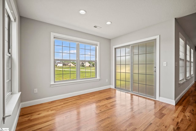 157 Deyoung Meadows Dr, Greer, SC 29651 - unfurnished room with baseboards, recessed lighting, and wood finished floors