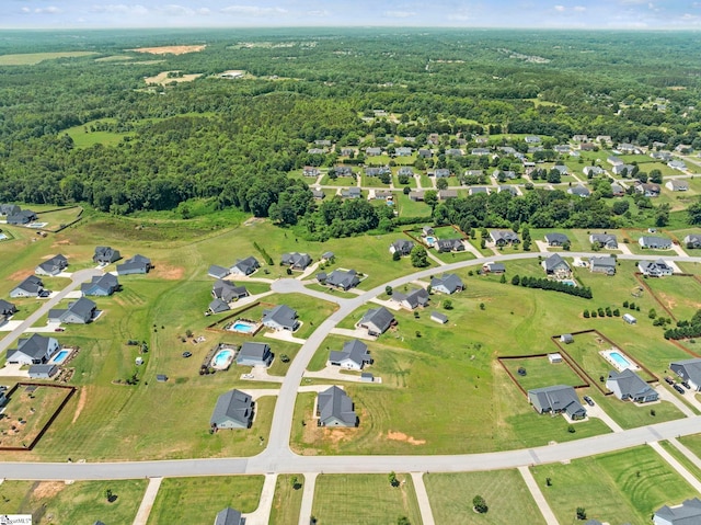 157 Deyoung Meadows Dr, Greer, SC 29651 - aerial overview of property's location with a forest and nearby suburban area