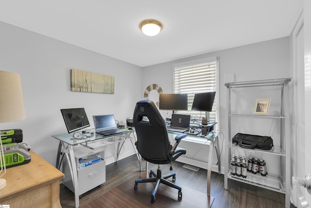 316 W Blue Ridge St, Pendleton, SC 29670 - office featuring wood finished floors