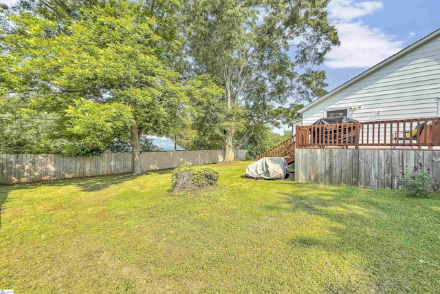 316 W Blue Ridge St, Pendleton, SC 29670 - view of yard featuring a deck