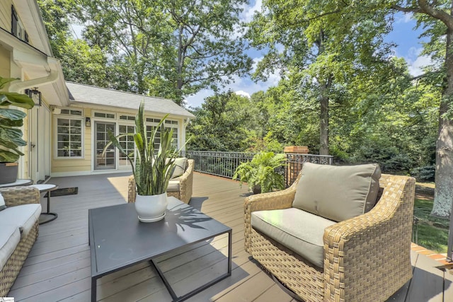 103 Brandon Way, Simpsonville, SC 29681 - wooden deck with an outdoor hangout area