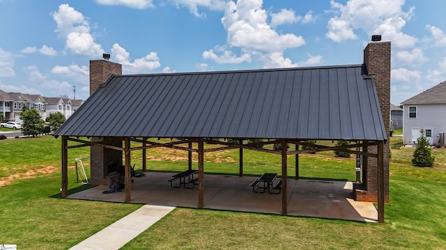 249 Samuel St, Pendleton, SC 29670 - view of community featuring a lawn, a gazebo, a residential view, and a patio area