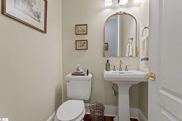 5 Fife Ct, Simpsonville, SC 29681 - bathroom featuring toilet and wood finished floors