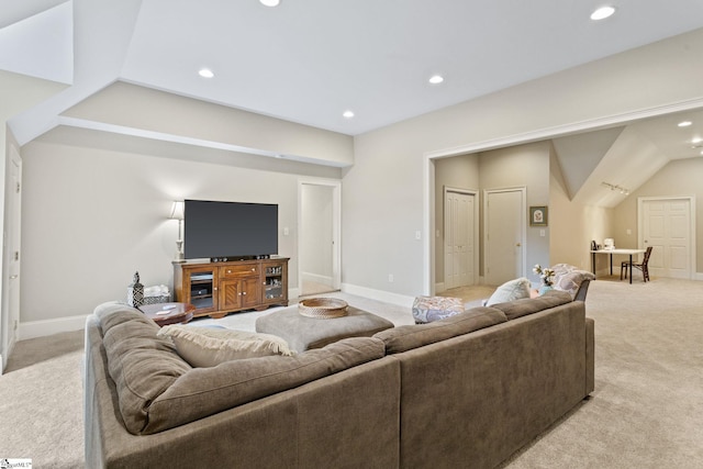 5 Fife Ct, Simpsonville, SC 29681 - living area featuring light colored carpet, recessed lighting, and baseboards