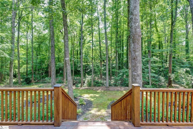 6 Terrapin Trl, Taylors, SC 29687 - deck with a view of trees