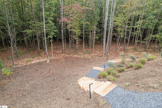 128 Sanctuary Ln, Taylors, SC 29687 - view of yard featuring a wooded view