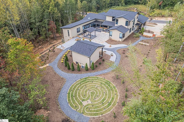128 Sanctuary Ln, Taylors, SC 29687 - view from above of property with a heavily wooded area