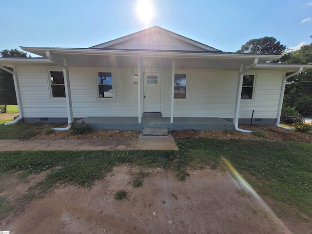 400 Mason Rd, Inman, SC 29349 - view of front of property with crawl space and covered porch