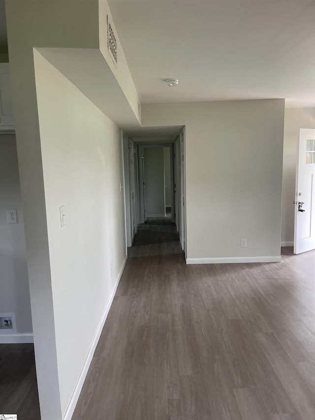 400 Mason Rd, Inman, SC 29349 - corridor with dark wood finished floors and baseboards