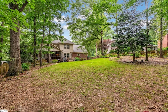 119 Circle Slope Dr, Simpsonville, SC 29681 - view of yard featuring a sunroom