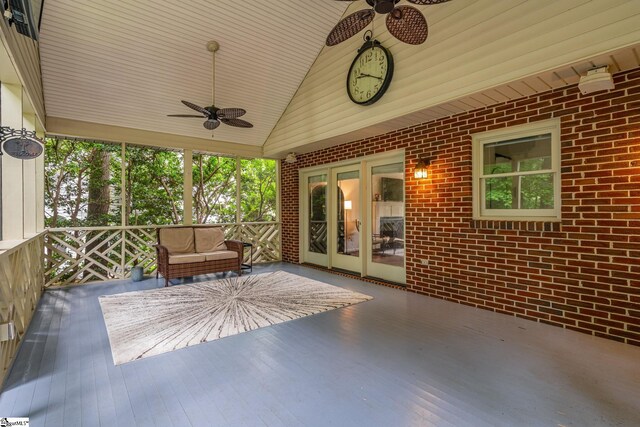 119 Circle Slope Dr, Simpsonville, SC 29681 - view of patio featuring ceiling fan