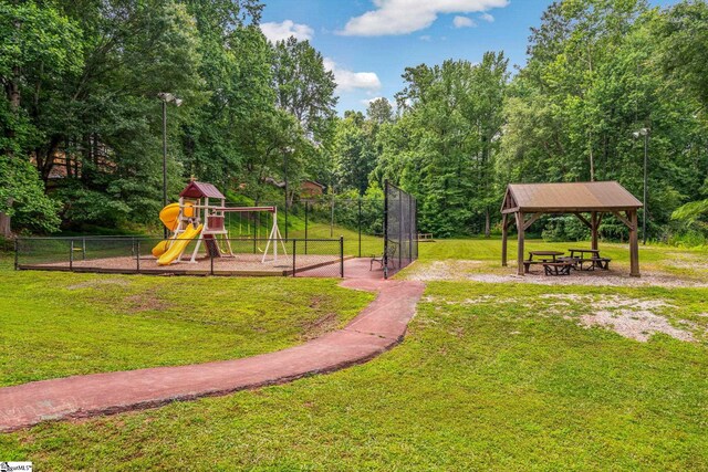 119 Circle Slope Dr, Simpsonville, SC 29681 - community playground featuring a gazebo