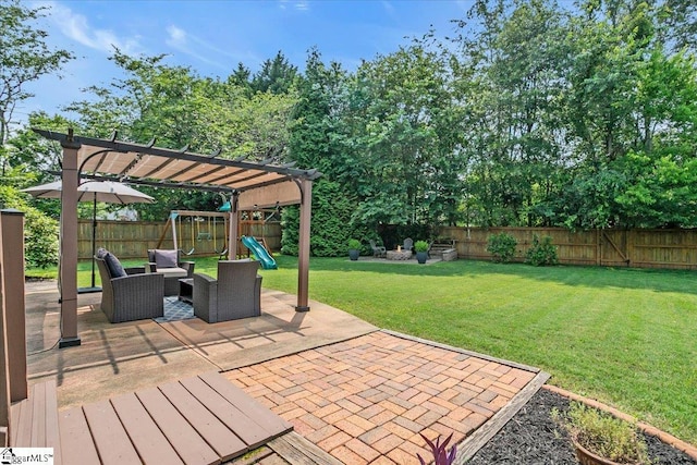16 Chariot Ln, Simpsonville, SC 29681 - view of patio featuring a playground