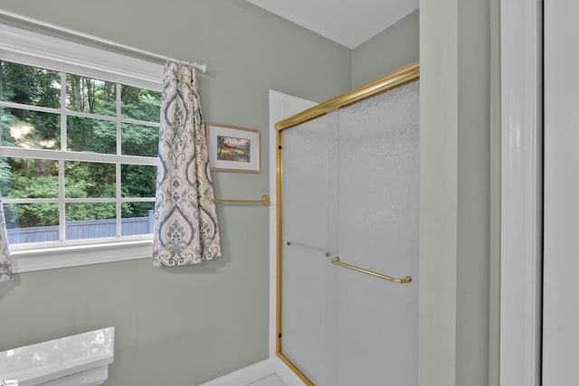 17 Bradford N Way, Greenville, SC 29617 - bathroom featuring a stall shower and healthy amount of natural light
