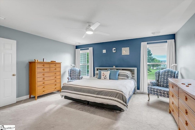 30 Chalice Hill Ln, Travelers Rest, SC 29690 - bedroom featuring light colored carpet, ceiling fan, and baseboards