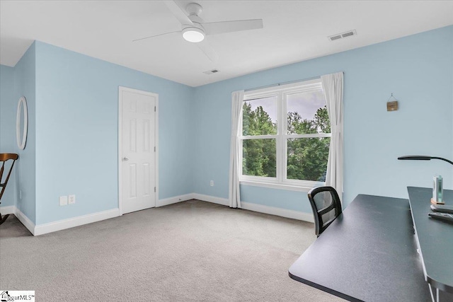 30 Chalice Hill Ln, Travelers Rest, SC 29690 - carpeted office with ceiling fan and baseboards