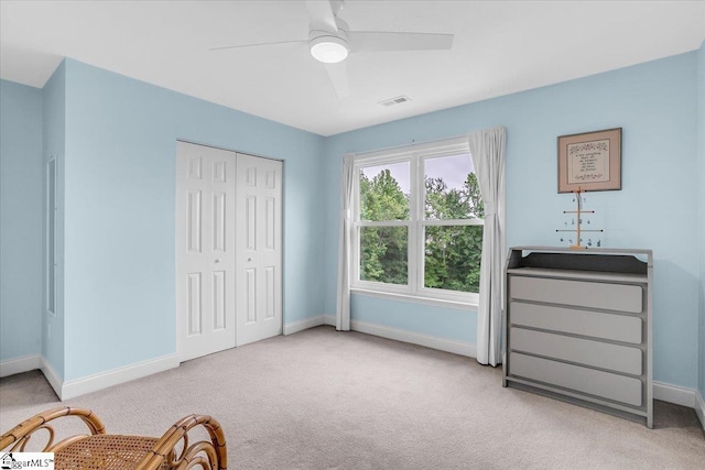 30 Chalice Hill Ln, Travelers Rest, SC 29690 - living area with carpet, baseboards, and a ceiling fan